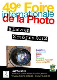 Foire Internationale de la Photo. Du 2 au 3 juin 2012 à Bièvres. Essonne. 